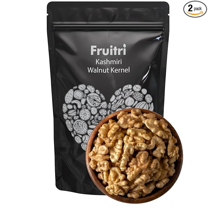 1 Kg Broken walnuts without shell  Akhrot Giri  No Shells, All Flavor  Perfect for Snacking & Baking  Walnut kernels dry fruit value pack