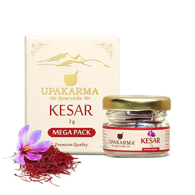 2 Gram- Pack of 1 UPAKARMA Original Kashmiri KesarSaffron  Handpicked Pure Finest Grade