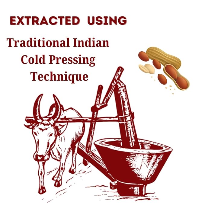15 Kg Maanu Cold Pressed Groundnut Peanuts Oil  Tin Can  KolhuKacchi GhaniChekkuGanuga  Peanut Oil  Natural  Chemical-Free  Cold Pressed Groundnut Oil for Cooking
