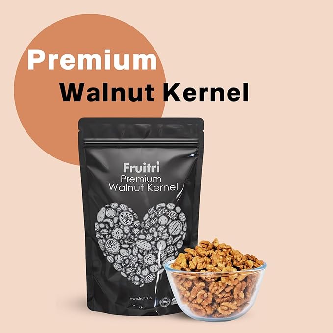 1 Kg Broken walnuts without shell  Akhrot Giri  No Shells, All Flavor  Perfect for Snacking & Baking  Walnut kernels dry fruit value pack