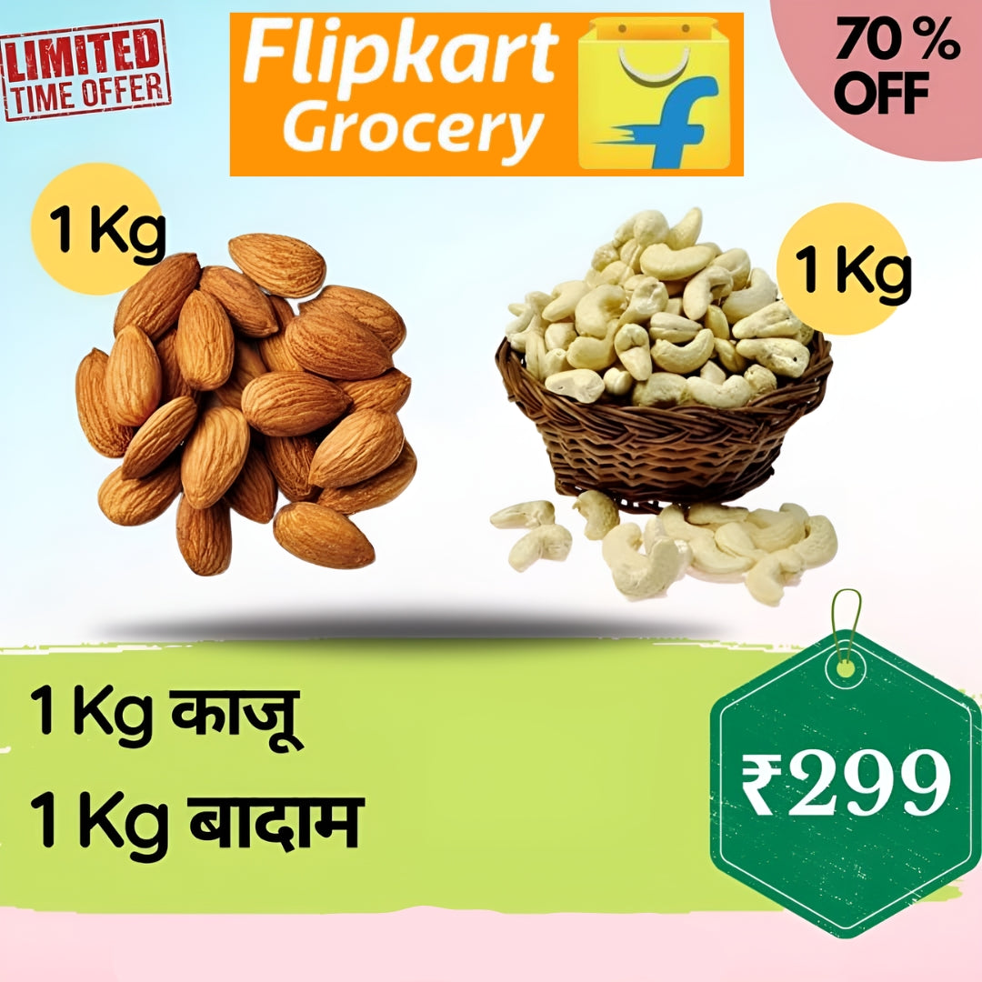 All in One Combo of 21 Kg Kaju, 1 Kg Badam