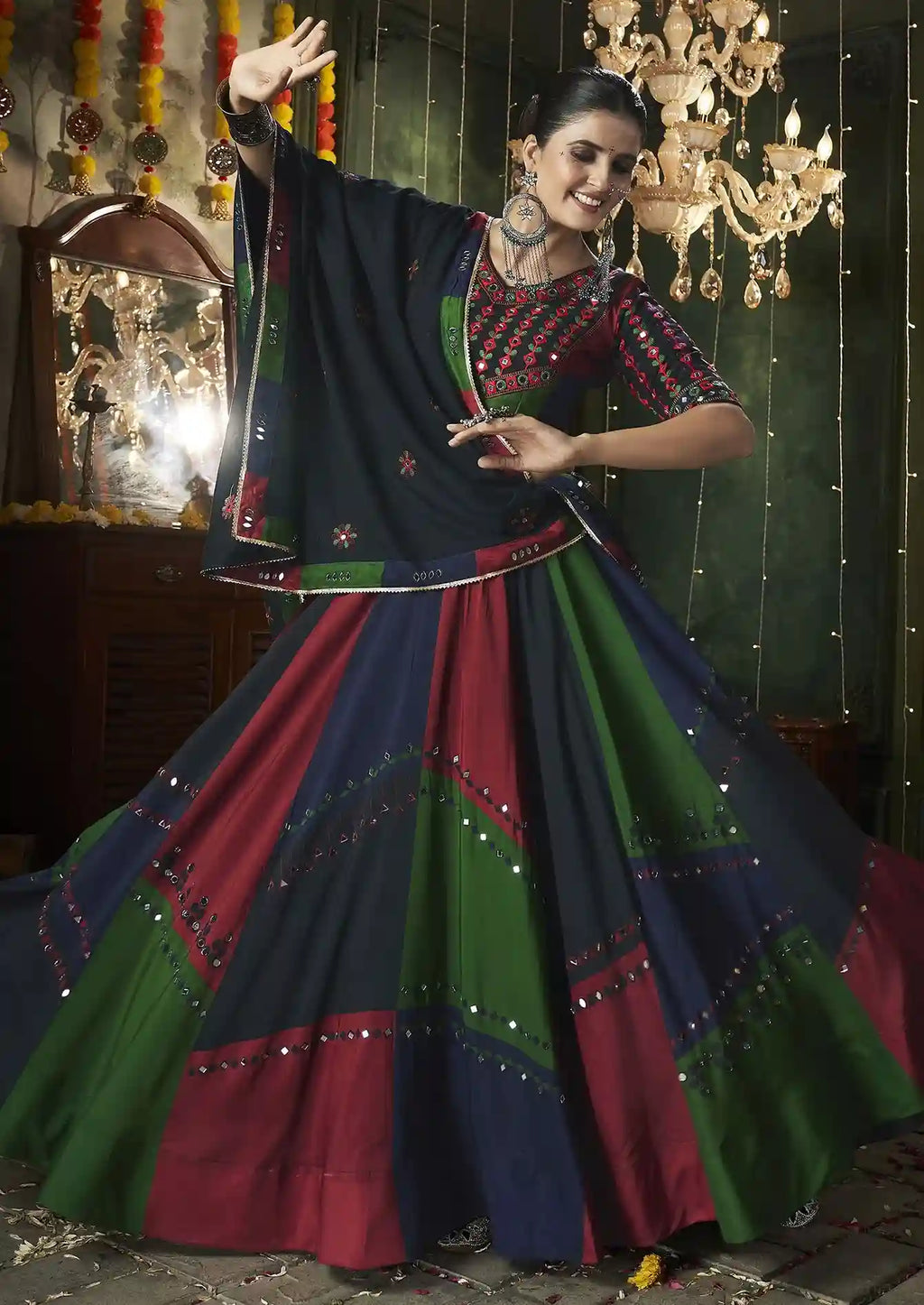 Festive Multicolor Saree – A Celebration of Culture, Color, and Craft