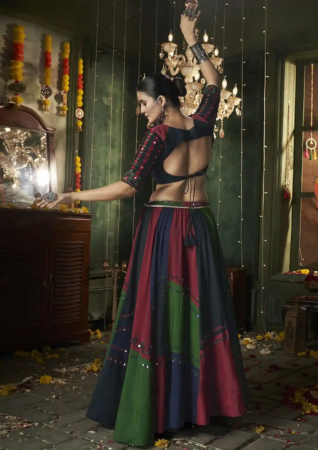 Festive Multicolor Saree – A Celebration of Culture, Color, and Craft