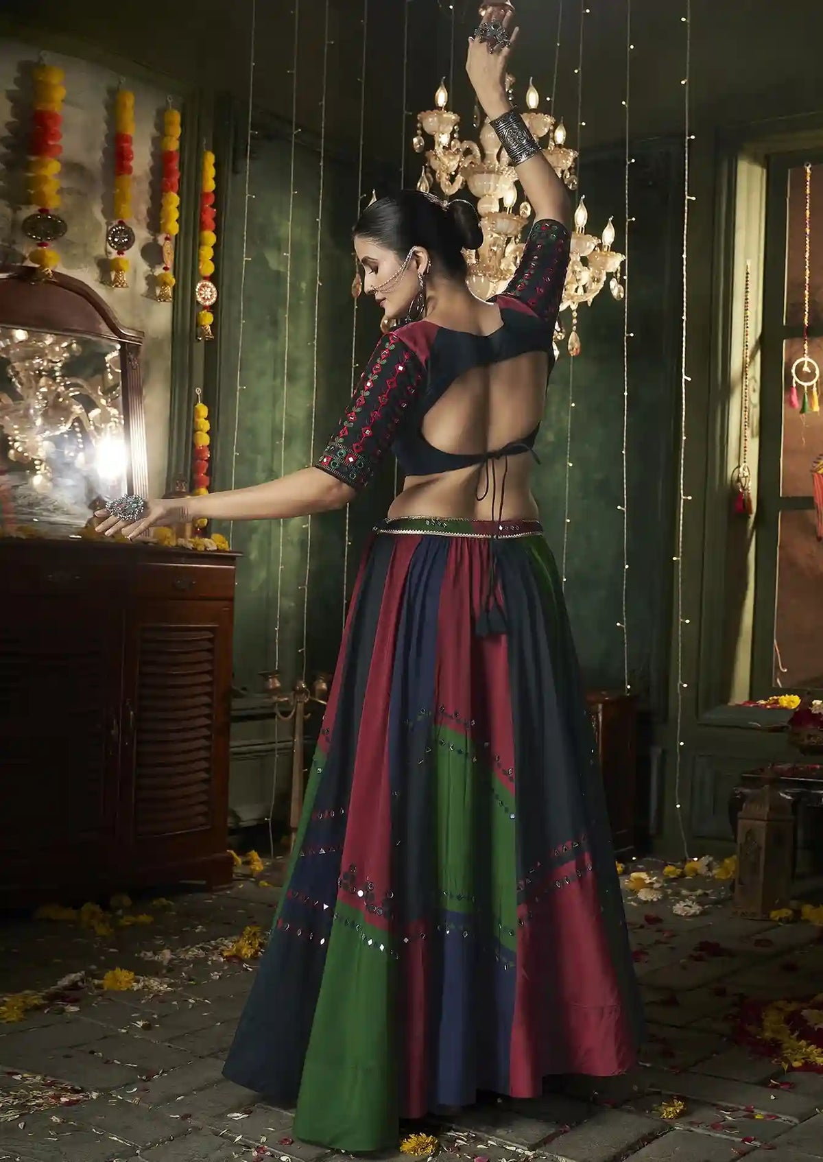 Festive Multicolor Saree – A Celebration of Culture, Color, and Craft