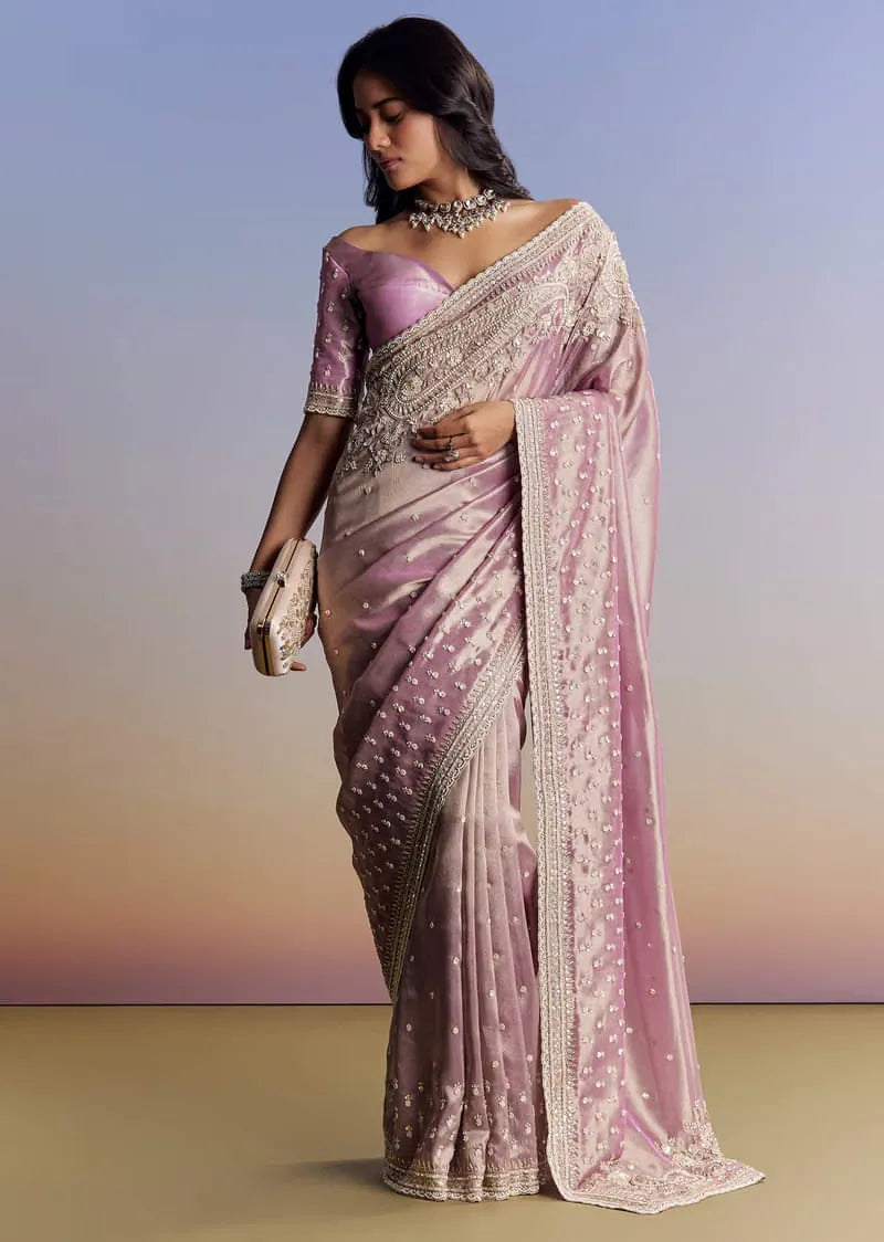 Lavender Luxe Saree – Where Tradition Meets Contemporary Grace