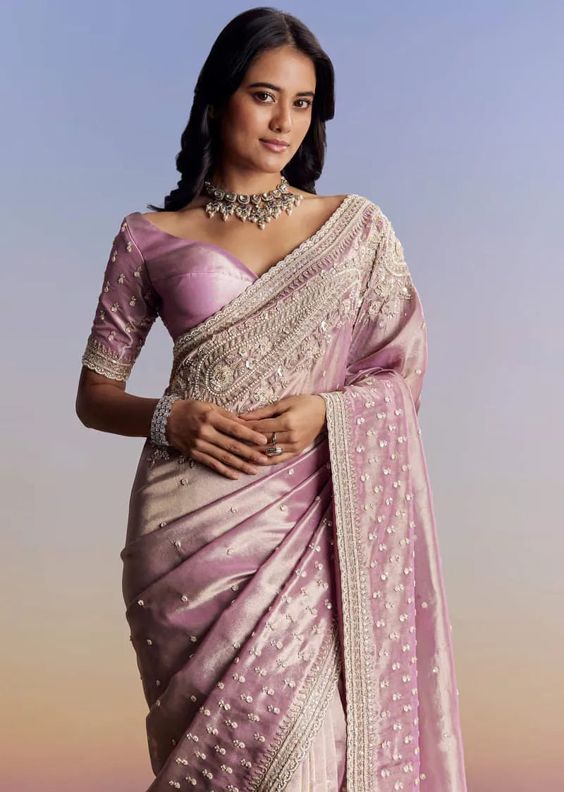 Lavender Luxe Saree – Where Tradition Meets Contemporary Grace
