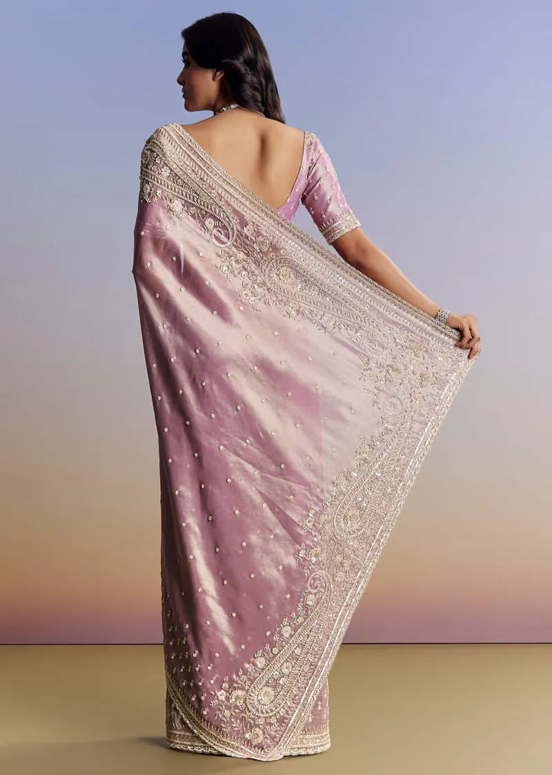 Lavender Luxe Saree – Where Tradition Meets Contemporary Grace