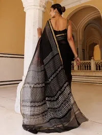 Black Heritage Saree – Timeless Craft Meets High-Value Fashion