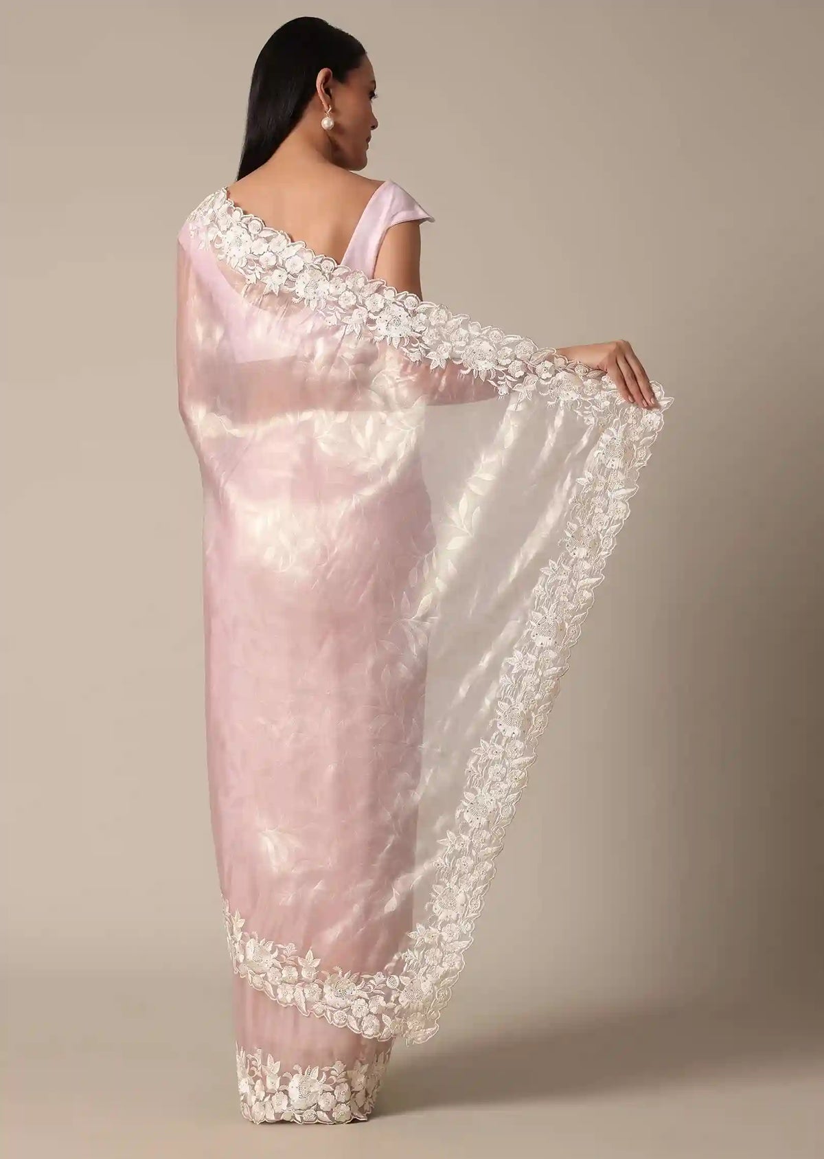 Ivory Reserve White & Gold Heritage Saree