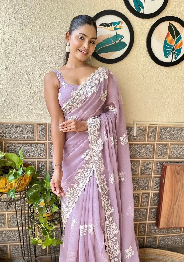 Pink Embroidered Lehenga Choli with Mint Green Dupatta