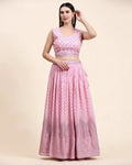 Pastel Pink Contemporary Lehenga Choli