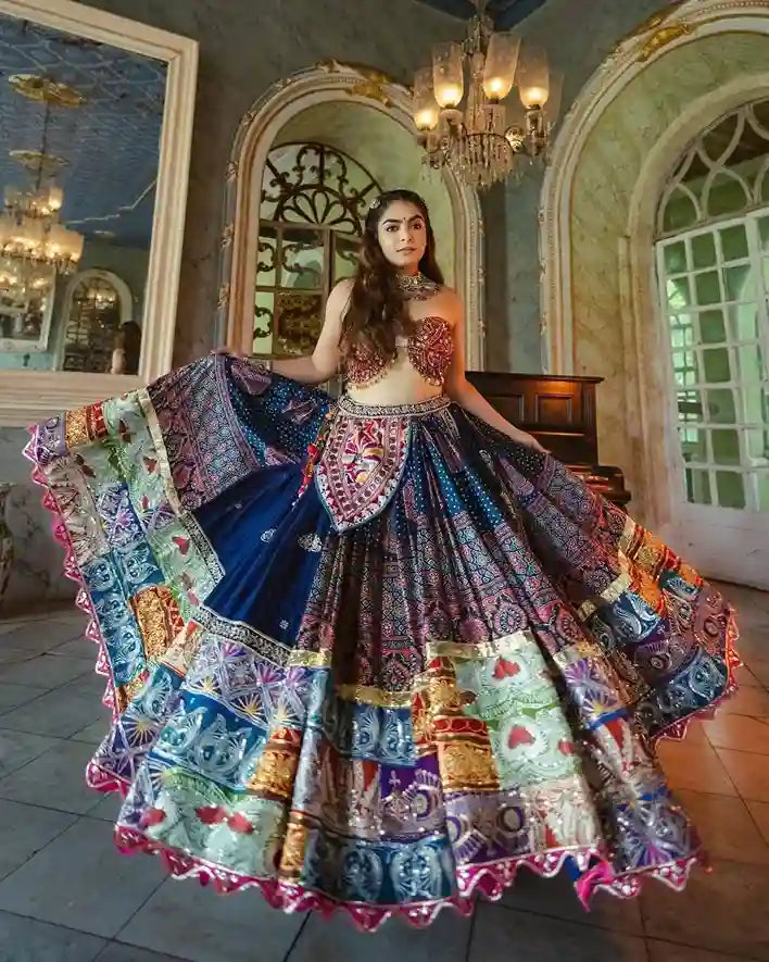 Midnight Majesty Chaniya Choli – The Crown Jewel of Festive Couture
