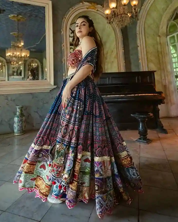 Regal Heritage Patchwork Chaniya Choli – A Tapestry of Tradition and Elegance