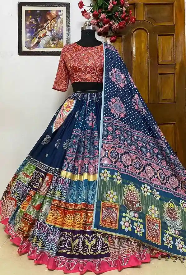 Midnight Majesty Chaniya Choli – The Crown Jewel of Festive Couture
