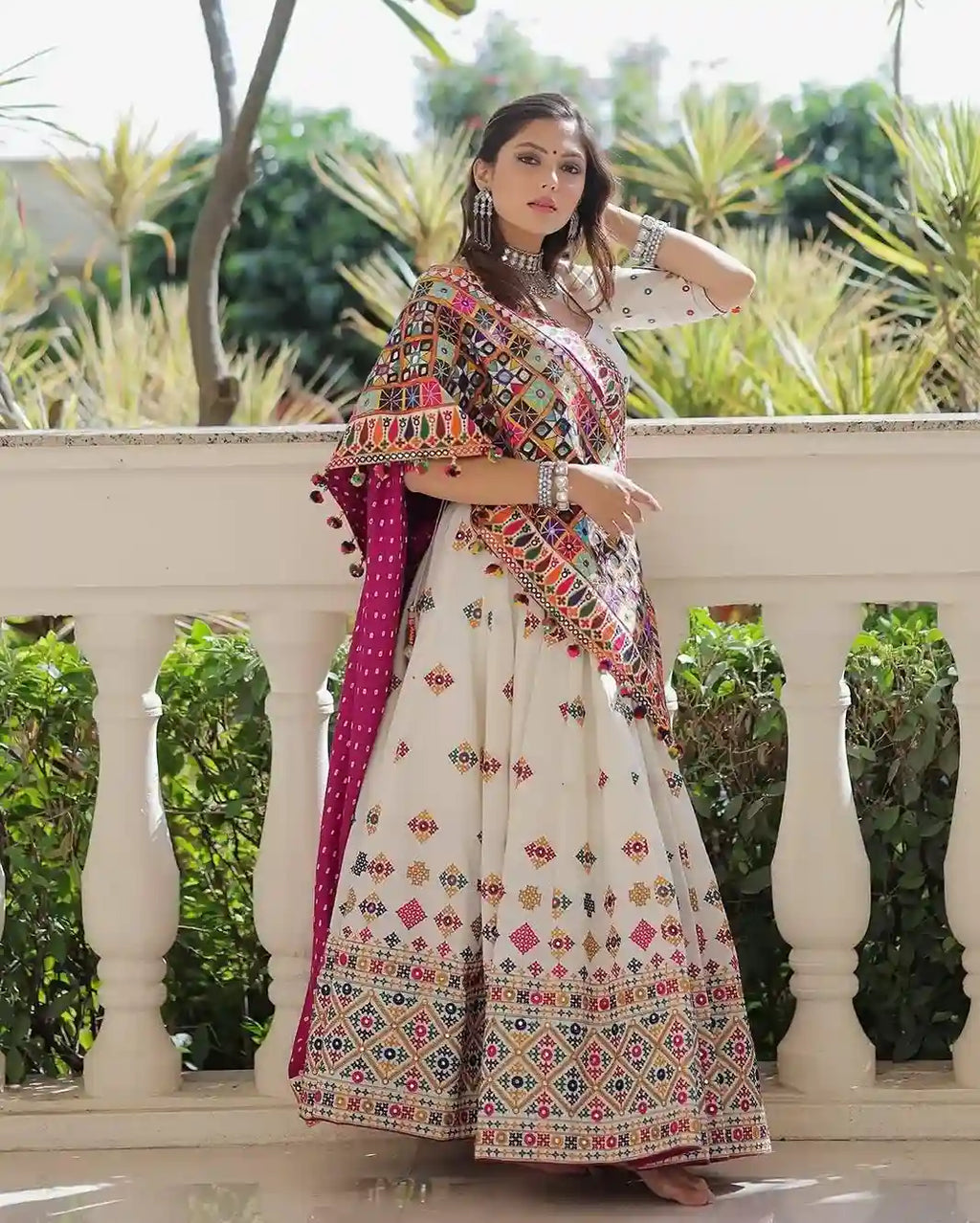 Ivory Royal Heritage Chaniya Choli – Global Luxury Meets Timeless Craft